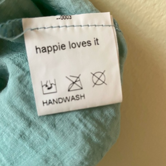 Happie loves it green/blue sashed blouse - Picture 10 of 10